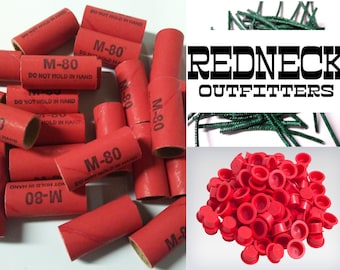 Pyro Tube Supplies Stamped M80 9/16 x 1-1/2 with plastic plugs  25ct