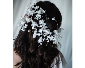 Touch Of Whimsy silk flower bridal hairpins No. 2273