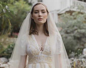 Velo da sposa Juliet Cap, velo da sposa boho, velo blusher - Fanny n. 2119