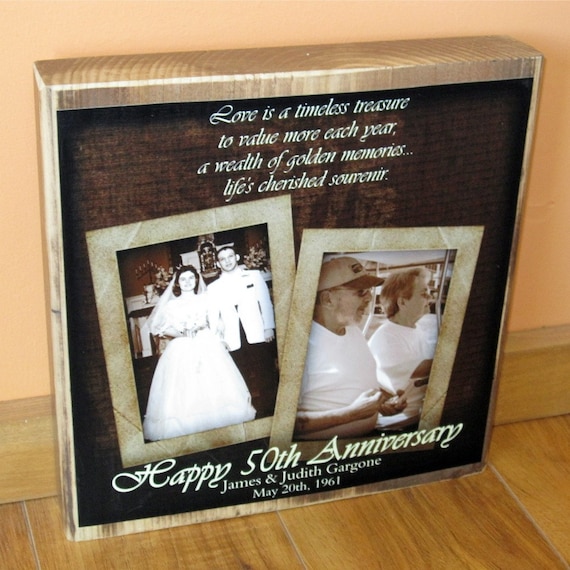 50th Wedding Anniversary Gift Personalized Photo Collage Etsy