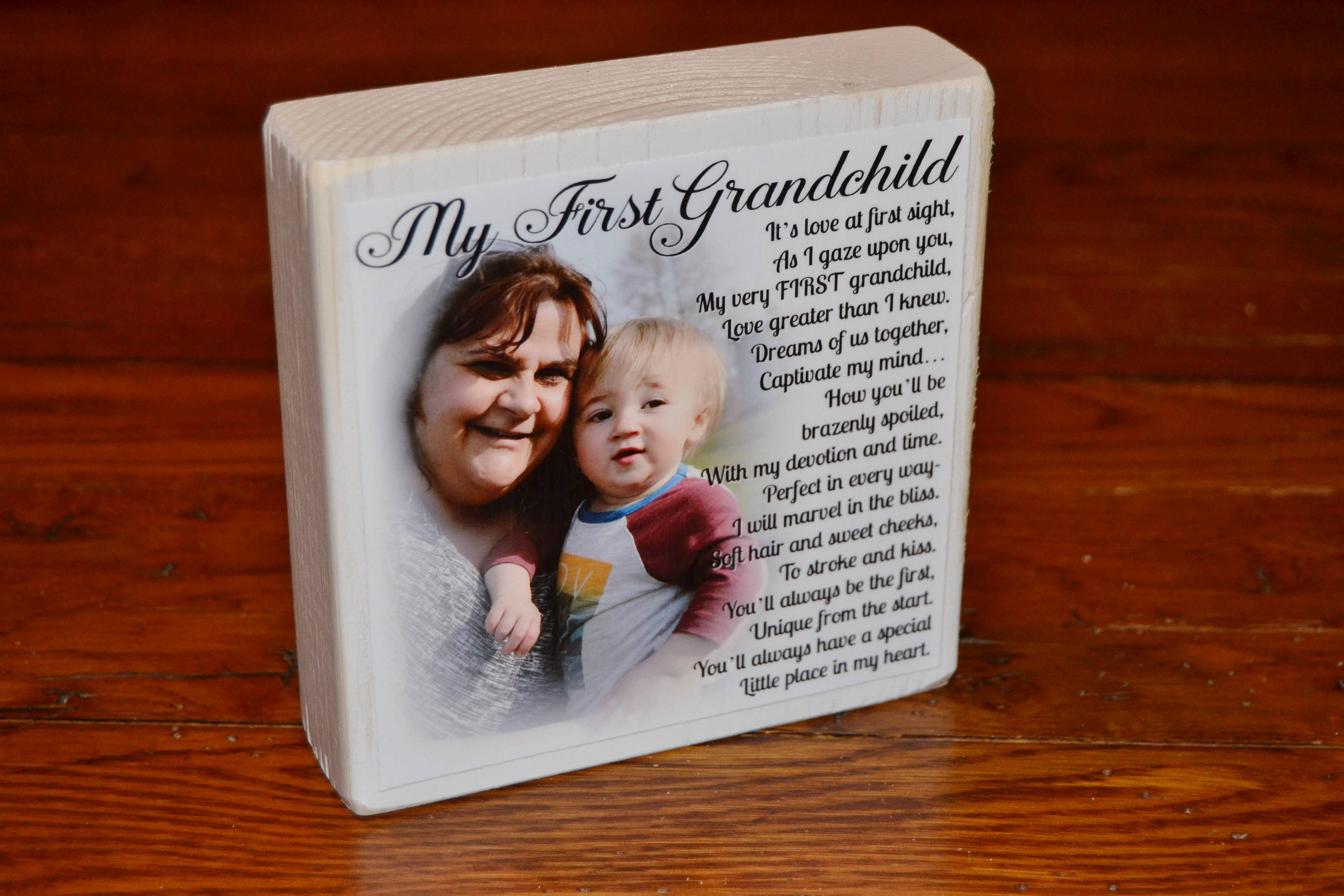 First Grandchild Poem for GRANDMA PERSONALIZED Larger Photo Etsy