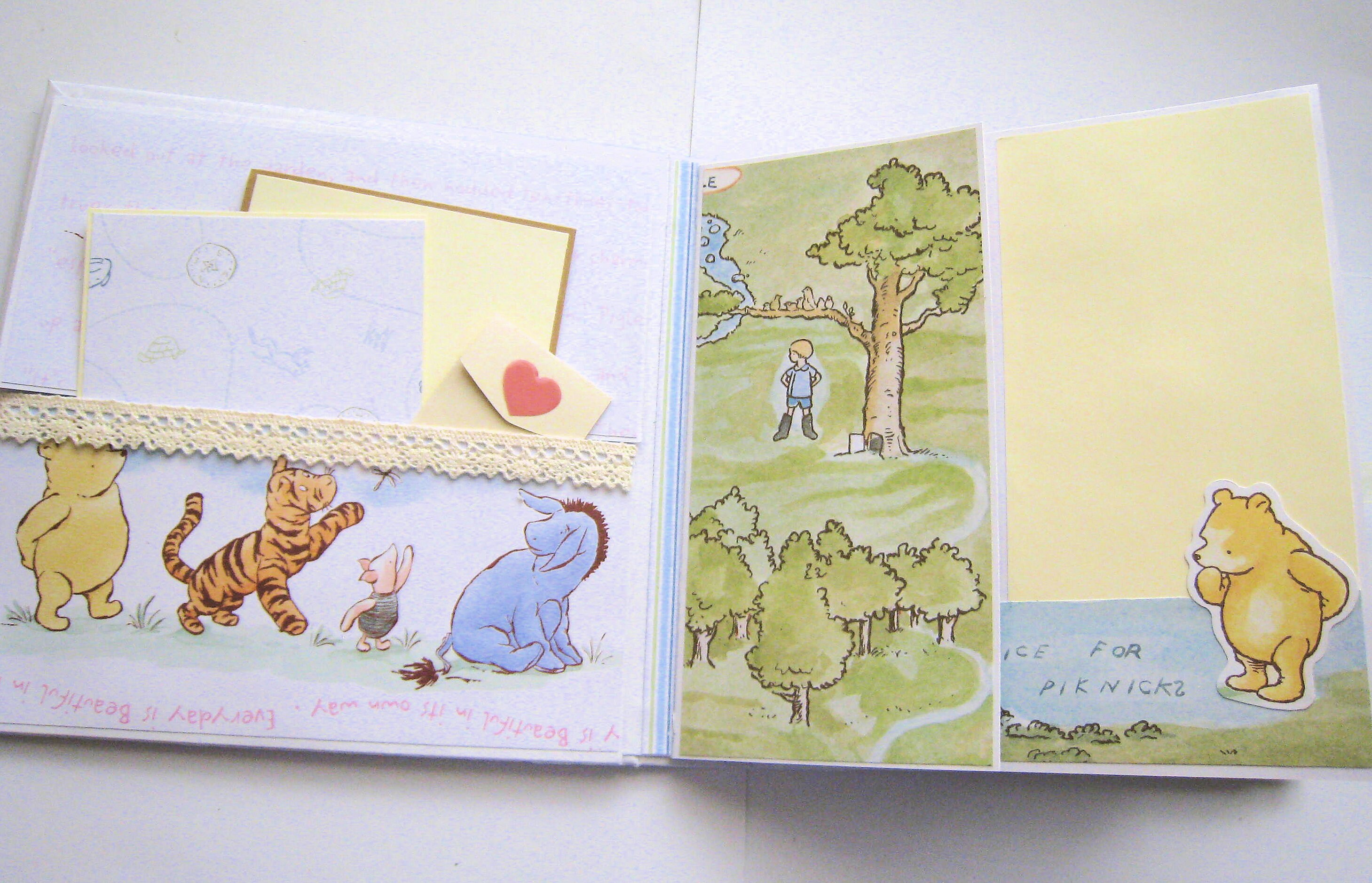Winnie the Pooh Photo Album Scrapbook album Baby Gift Etsy
