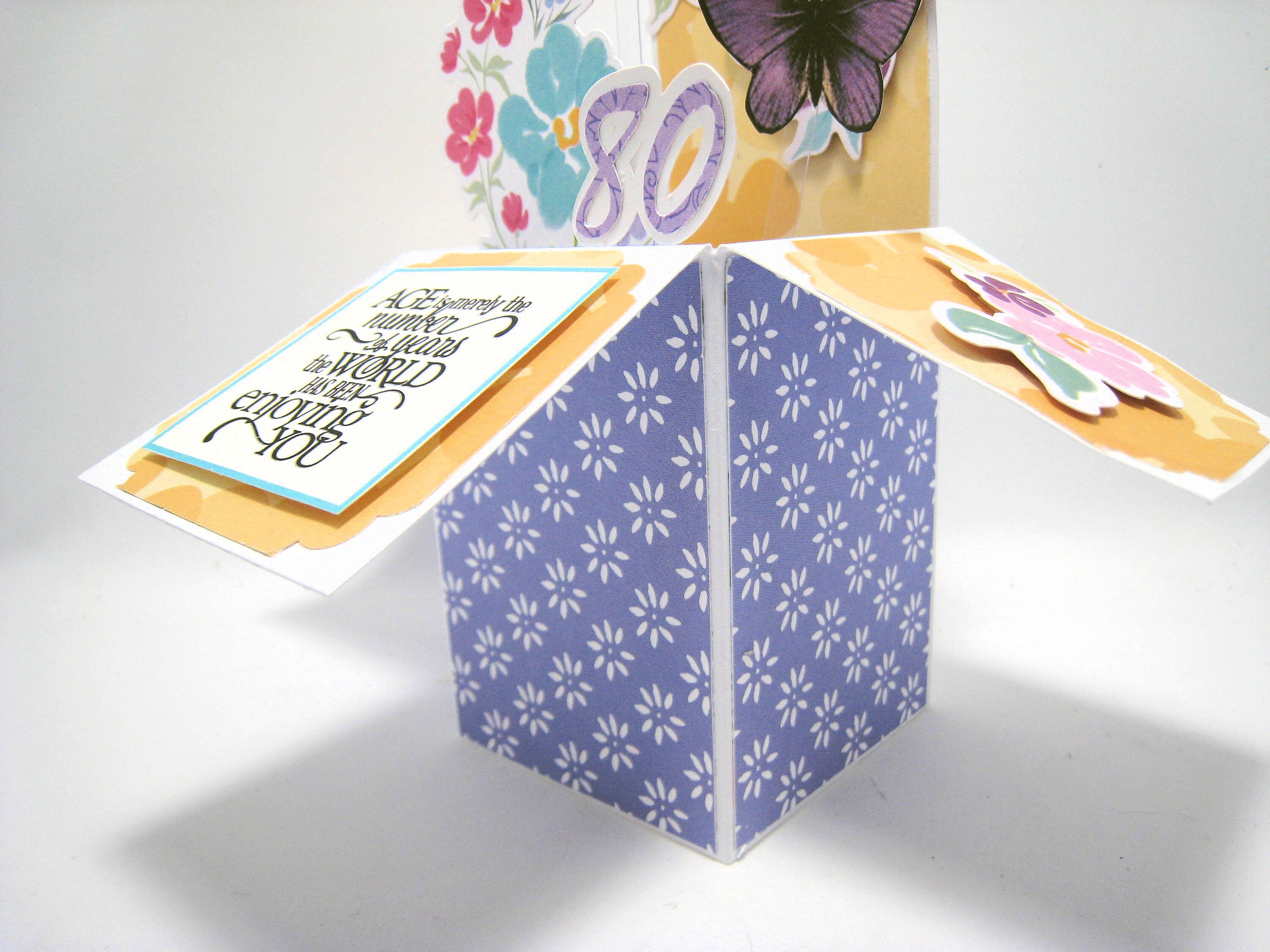 80th Birthday Pop Up Card | Etsy