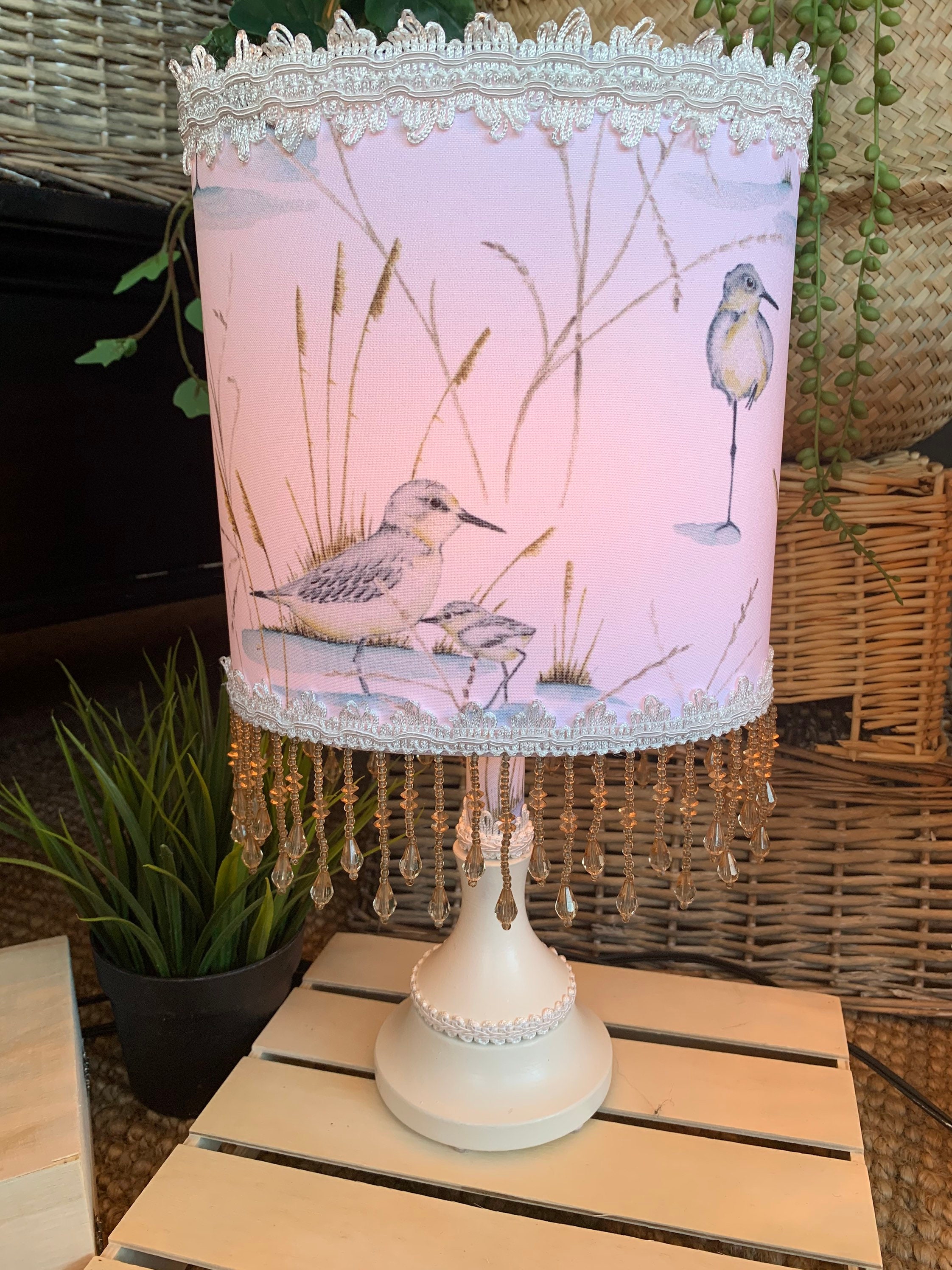 Beach bird lamp seaside lamp ocean lamp birds lamp beach lamp Etsy
