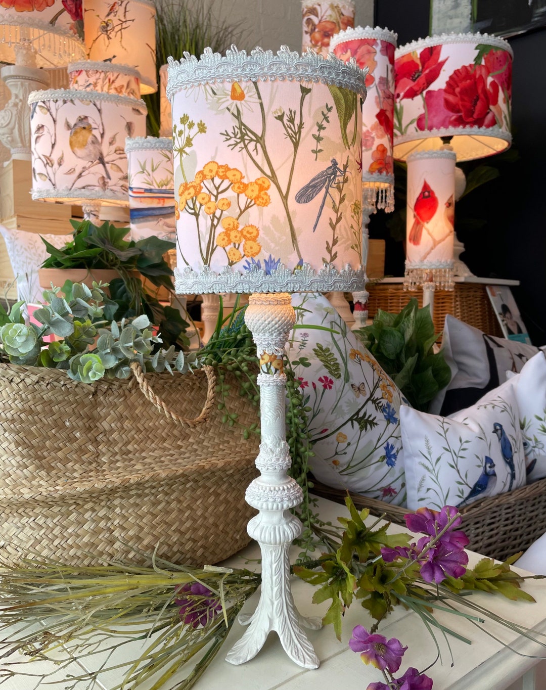 Garden Lamp Flower Lampe Flower Table Lampe Flower Night Light Etsy UK