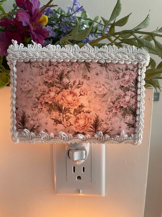 Pink flower cheap wall light