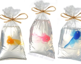 My Pet Fish® Soap In A Bag - Pack of FIVE-  Party Favor- Carnival Prize- Underwater Party- Stocking Stuffer - Summer Gift for Kids