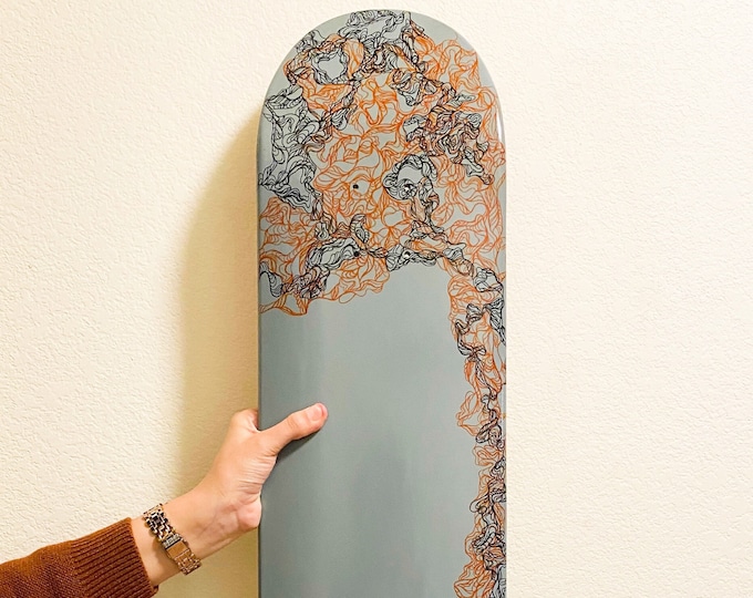 Custom hand painted skateboard