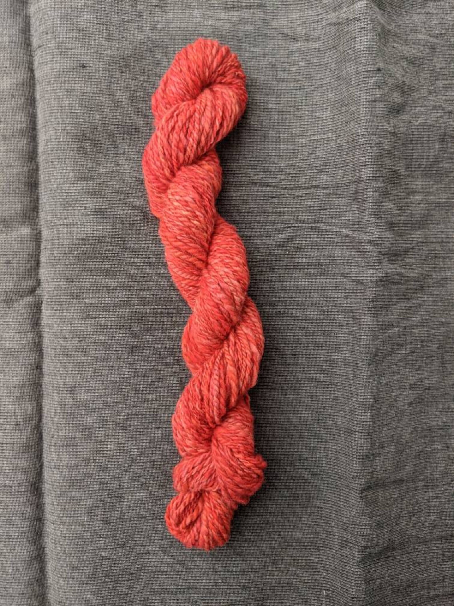 Salmon Pink Handdyed and Handspun Merino Wool Yarn 46g 1.6oz Etsy