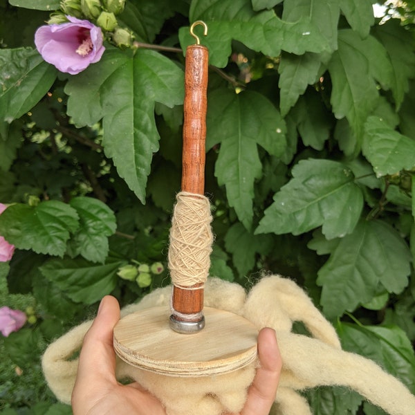 CLEARANCE Bottom Whorl Drop Spindle with minor flaws, Homemade spindle from Harvestry by Hand