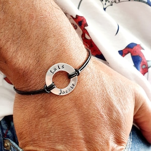 Custom washer bracelet deals