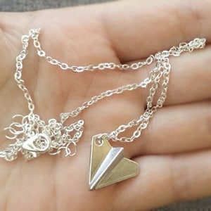 One Direction Harry Paper Airplane Pendant Necklace, Fan Jewelry, Paper Airplane, Necklace, 1D Jewelry