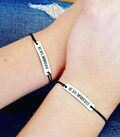 Couples Bracelets Personalized Roman Numeral Gift for Boyfriend His and Hers Engraved Custom Date Matching Set Relationship Anniversary Gift
