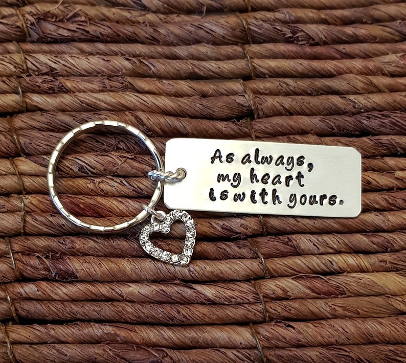 Personalized Keychain Love Message Key Ring Boyfriend Gift | Etsy