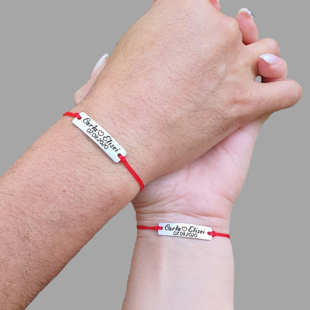 Pulsera Personalizada Con Nombre Para Hombr, Pulsera