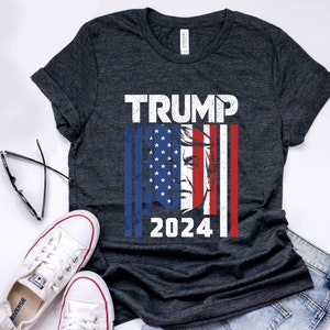 Trump voor president 2024, Pro Trump-shirt, Trump-shirt, ik sta met Trump-shirt, Trump 2024-shirt, verkiezingsshirt 2024, support Trump-shirt