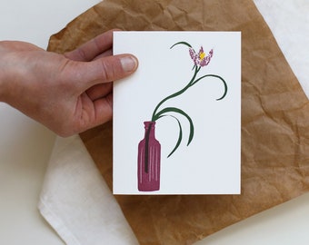 Fritillaria Letterpress Card