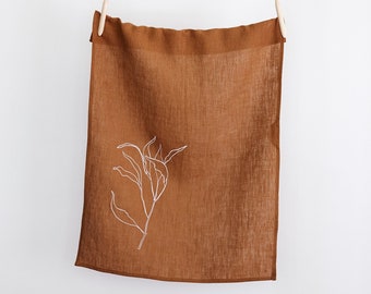 Leaf Line Tea Towel