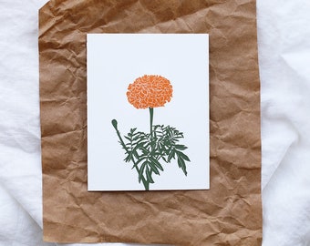 The Marigold Letterpress Card