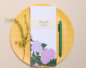 Hydrangea Notepad