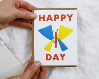 Happy Day Letterpress Card