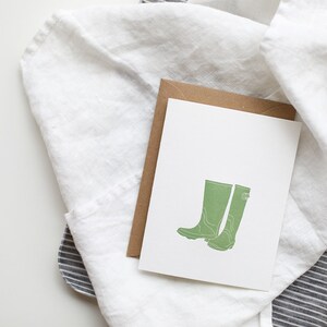 Garden Boots Letterpress Card image 3