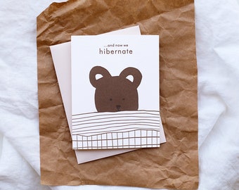 Hibernate Letterpress Card