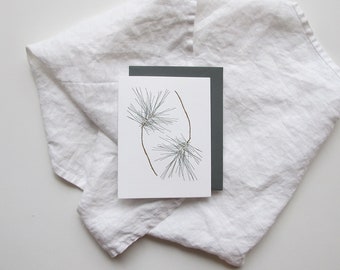 Whispering Pines Letterpress Card