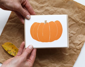 The Big Ol’ Pumpkin Letterpress Card