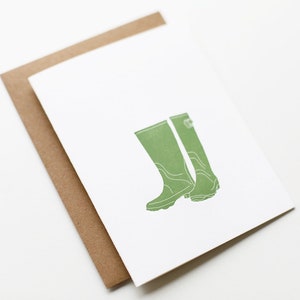 Garden Boots Letterpress Card image 4