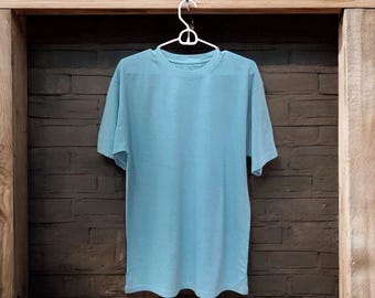 BIG  TALL SIZES- Hemp & Organic Cotton T-Shirt- Sky Blue Only