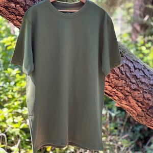 Thick Hemp T-Shirt: Organic Cotton Blend, Durable Fabric image 3