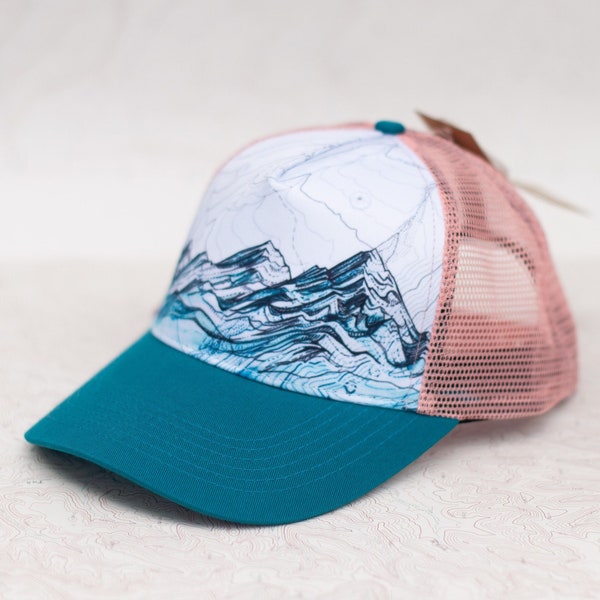 Pink Trucker Hats Etsy