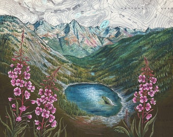 Heather Maple Pass Print: North Cascades National Park Art