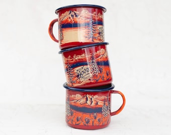Mt Hood 16oz Enamel Camping Mug