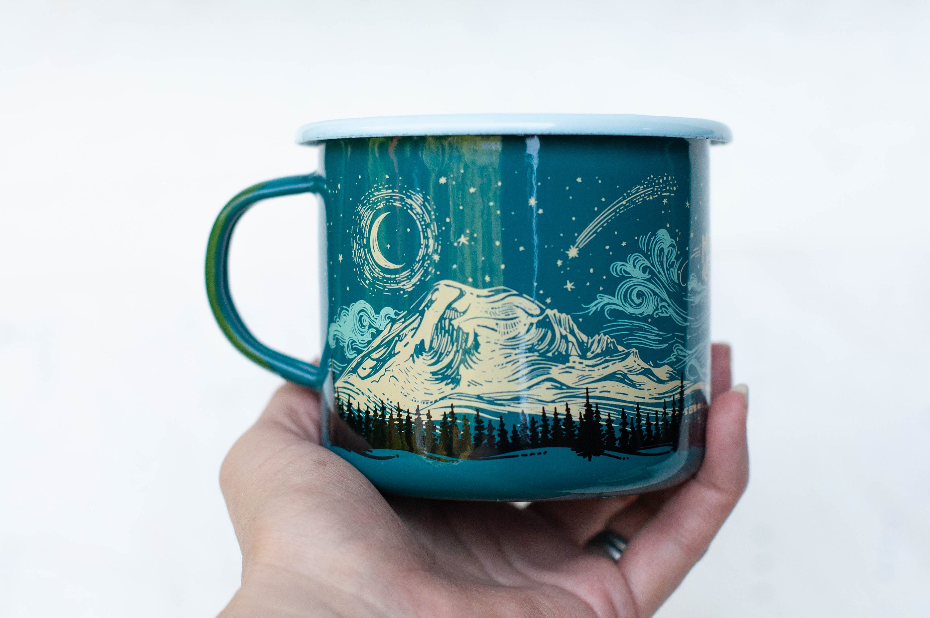 Enamel Mug, Camping Cups, Campfire Mugs, Enamel Coffee Mug — Mug