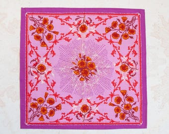 California Poppy Bandana: Soft Cotton Mountain Wildflower Print