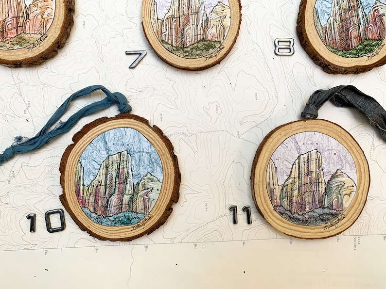 Zion Ornament Zion National Park tree ornament Angels Etsy