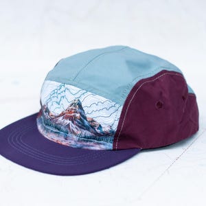 Glacier National Park 5 Panel Hat: Two Medicine Lake Design