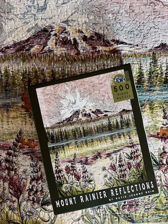 Mount Rainier Reflections 500 Piece Puzzle : Mt Rainier National Park