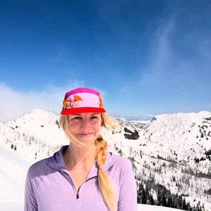 California Poppy 5 Panel Hat, Trail Hat image 2