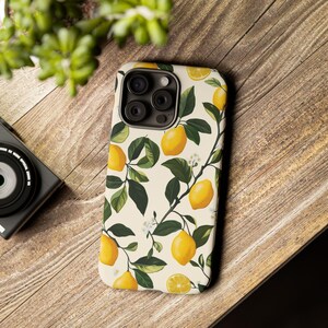 Lemon Phone Case Fresh Coquette Fruit Leaf Garden Art Design Cover for iPhone 17 16 15 14 13 12 Pro Max Samsung s26 s24 s25 Google Pixel 8 9 image 6