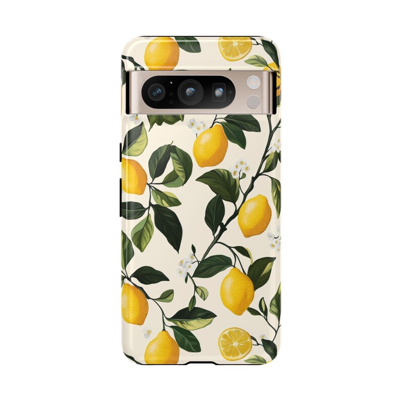 Lemon Phone Case Fresh Coquette Fruit Leaf Garden Art Design Cover for iPhone 17 16 15 14 13 12 Pro Max Samsung s26 s24 s25 Google Pixel 8 9 image 5
