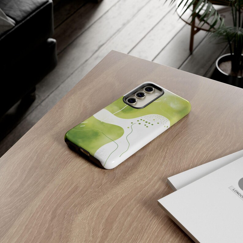 Green Modern Art Phone Cover Mint Watercolor Abstract Design Case for iPhone 18 17 16 15 14 Pro Max Samsung s26 s24 s25 Google Pixel 8 9 image 8