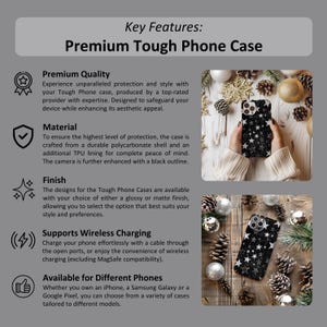 Pode incluir: Uma capa de telefone com um design estrelado preto e branco. A capa &eacute; feita de policarbonato e TPU dur&aacute;veis e suporta carregamento sem fio. A capa est&aacute; dispon&iacute;vel para diferentes modelos de telefone, incluindo iPhone, Samsung Galaxy e Google Pixel.