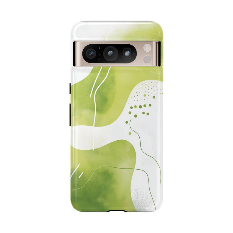 Green Modern Art Phone Cover Mint Watercolor Abstract Design Case for iPhone 18 17 16 15 14 Pro Max Samsung s26 s24 s25 Google Pixel 8 9 image 5