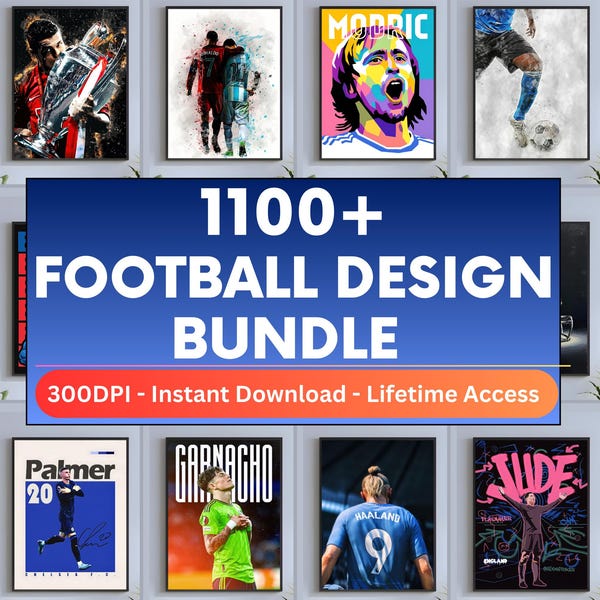 Football Poster - Etsy UK