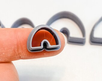 Wide Arch Rainbow Outline Cutter Polymer Clay 3D Printed
