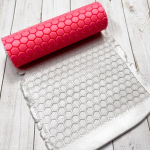 Honeycomb Bee Hive Hexagon Texture Roller for Polymer Clay 3D Printed PMC PLA