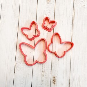 Butterfly Outline Cutter Polymer Clay 3D Printed
